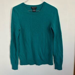 Lord & Taylor Teal Cashmere Sweater
